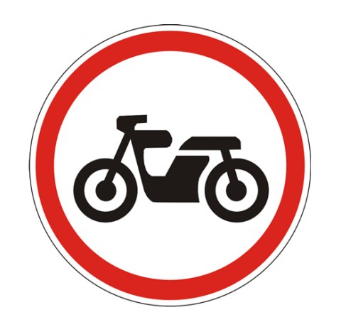 3.5 - Движение мотоциклов запрещено (Типоразмер: 3)