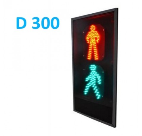 Пешеходный светофор П.1.2 (300 мм) плоский корпус