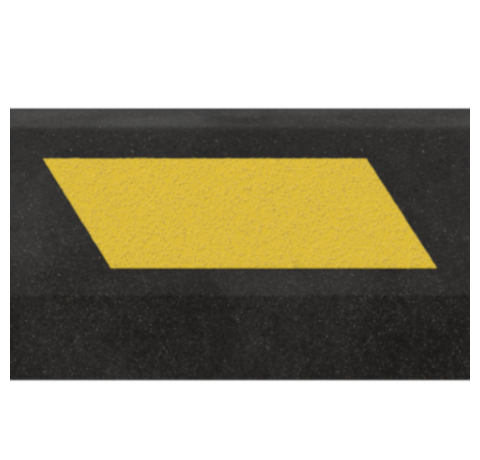 Светоотражатель самоклеящийся желтый 144х60х52 параллелограмм
